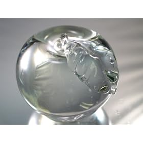 Murano Design Hand Blown Glass Art Crystal Apple Paperweight