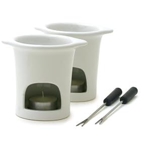 Swissmar 6-piece DUET Chocolate Fondue Set