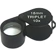 10X 18mm Black Jewelers Loupe Round