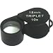 10X 18mm Black Jewelers Loupe Round