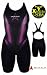 Badeanzug mit Bein / Legsuit V301 Black Pink