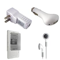 Amazon Kindle 2 (2nd Generation) USB Car Charger, USB Wall / Travel Charger, ...
