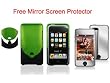 New 2Tone (Green + Black) Rubberized HARD CASE FOR APPLE IPOD TOUCH ITOUCH 2nd 3rd GEN 2G/3G 8GB, 16GB, 32GB, 64GB + Mirror Screen Protector