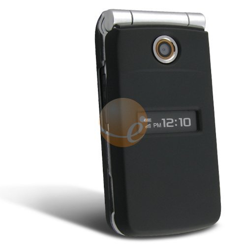 Clip-On Rubber Coated Case for Sony Ericsson TM506, Black