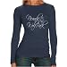 Search : Nevada Wolf Pack Tee Shirts : Nevada Wolf Pack Ladies Navy Blue Script Long Sleeve Tee Shirts