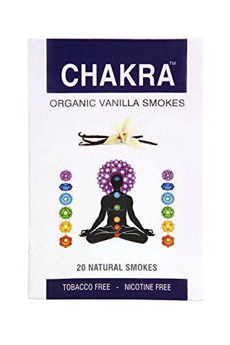 Chakra Herbal Cigarettes - Carton (10 Packs) - Tobacco-Free, Nicotine-Free - All Natural Vanilla Flavored