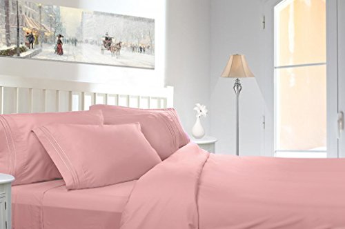 Clara Clark Premier 1800 Series 3-Piece Duvet Cover, Queen, Peach
