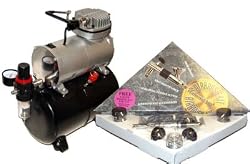 BADGER Universal 360 Airbrush Set W/ ABD TC-20T Tank Compressor