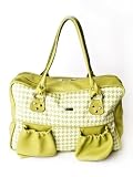 Maelee Grace Green Houndstooth Diaper Bag (Green)