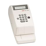 Max Electronic Checkwriter 10-Digit 4-3/8w X 9-1/8d X 3-3/4h Embossed Print ....