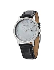 Stuhrling Original Womens 919.01 Classic Lorraine Analog Display Swiss Quartz Black Watch