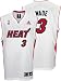 Dwyane Wade Youth Jersey: adidas White Replica #3 Miami Heat Jersey
