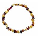 UN AMOUR D AMBRE - COLLIER AMBRE BEBE PERLES MULTICOLORES