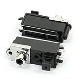 uxcell 光ファイバソケット プラスチック 金属 オーディオビデオ製品 RCAジャックコネクタ