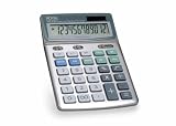 Royal Machines XE100 Calculator with 12 Digit Tiltable Display, Solar and Battery Power