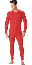 Red Union Suit Original Long Johns Thermal Underwear