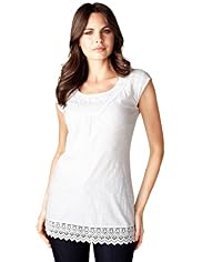 Per Una Pure Cotton Crochet Tunic