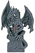 Dragon and Celtic Cross Figurine - Cold Cast Resin - 10'' Height