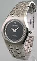 MENS CROTON STEEL DIAMOND LIKE WATCH CR307646SSBK