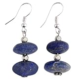 EXP Handmade Lapis Lazuli & Silver Earrings