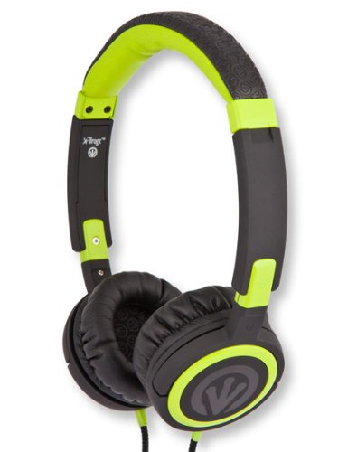 iFrogz EP-FR-NM-BLK/GRN Frequency Headphones