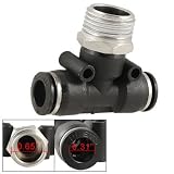 Buy Amico Pneumatic 16.5mm x 8mm Push in Quick Fittings Connector by uxcell