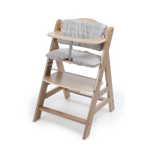 Imagen principal de Hauck 668733 - Cojín para trona, diseño de rayas (respaldo: 40 x 24 cm, asiento: 44 x 25 cm), color beige y marrón