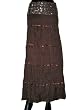 Fashion Skirts -Burnt Umber Color Wrap Sequin Work Girls Comfortable Clothing In India Size 39 For Free Shipping