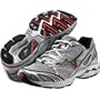 Mizuno Wave Rider 12 2E Cushion Running Shoe Mens - SILVER/ORANGE/BOLT 7.5 EE