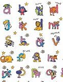 Animals Alphabet Stikarounds Wall Stickers 52 pieces