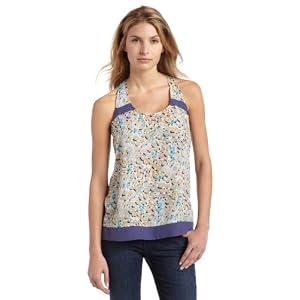 BCBGeneration Ladies Mini Floral Back Knot Tank