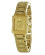 Seiko Ladies All Stainless Steel Gold-Tone Dress Watch with Gold-Tone Dial. Model: SXGD26
