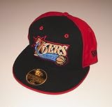 Philadelphia 76ers New Era Red Fitted Hat Cap (7 1/4)