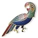 Jewelry : Cloisonne Parrot Pin
