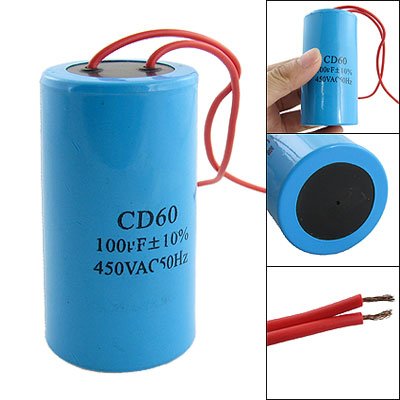 Cd60 100uf Ac 450v Cylinder Motor Start Capacitor Blue Images