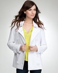 Double Breasted Ponte Peacoat