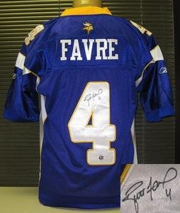 Brett Favre Autographed Minnesota Vikings Authentic Purple Reebok Jersey