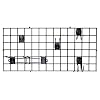 SCHULTE 7115-5700-50 Wire Grid, Granite Gray