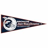 NFL Denver Broncos Pennant Clock