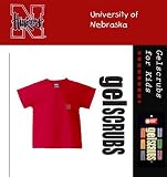 NCAA Nebraska Cornhuskers Red Gelscrubs Kids Top