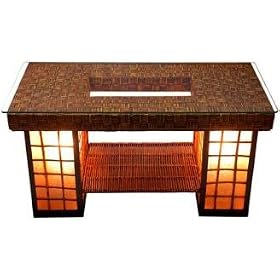Unique Unusual Interesting Floor Lamp - 31 Renato Rattan Coffee Table w  Double Lantern... by ORIENTAL FURNITURE