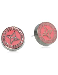 BCBGeneration Hematite and Pink Star Stud Earrings