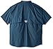Columbia Sportswear Men's Bonehead Short Sleeve Shirt, Blue Heron, Medium