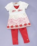 Apple Bottoms - Apple Bottoms Little Girl Printed Tunic & Capri Legging Set