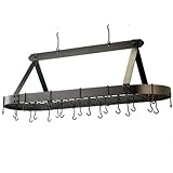 Old Dutch 109BZ Oval Oiled Bronze Pot Rack with 24 Hooks, 48 by 19 by 15-1/2-Inch