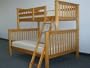 Twin over Full Mission Bunk Bed in Honey