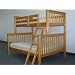 Twin over Full Mission Bunk Bed in Honey