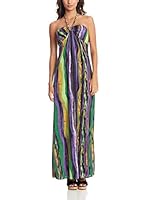 Aftershock Vestido Largo (Verde / Púrpura)
