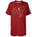 Reebok Tampa Bay Buccaneers Youth Red Distressed Logo Ringer T-shirt