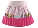 Princess Linens Doodlebugz Crayon Apron Solid Pink